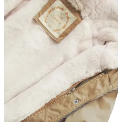 Dámská zimní bunda parka MODA626BIG béžová