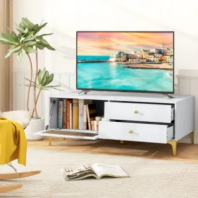 TV stolek pro TV 55 palců se zásuvkami konzolová skříňka TV skříňka TV konzole