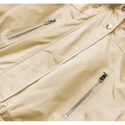 Dámská zimní bunda parka MODA619BIG béžová