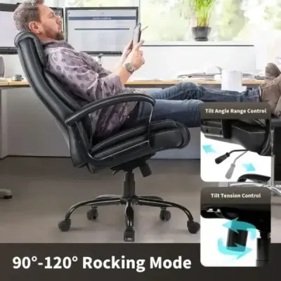 Kancelářské křeslo Manažerské křeslo Výškově nastavitelné počítačové křeslo 360° otočné s nosností do 220 kg