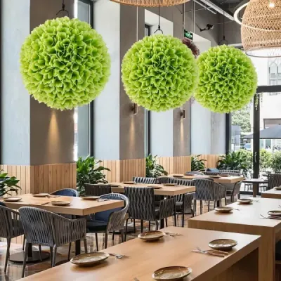 2 koule ze zimostrázu UV odolné dekorativní koule topiary umělá rostlina dekorativní rostlina Ø28 cm zelená