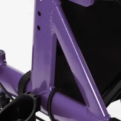 Rollator skládací a lehký se sedadlem z hliníku do 160 kg Invalidní vozík 2 v 1 a cestovní rolátor fialový
