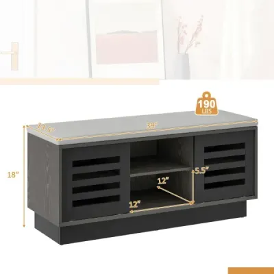 Lavice a botník 2 v 1 se 6 přihrádkami a 3 nastavitelnými policemi 99,5 x 34,5 x 46 cm Šedá