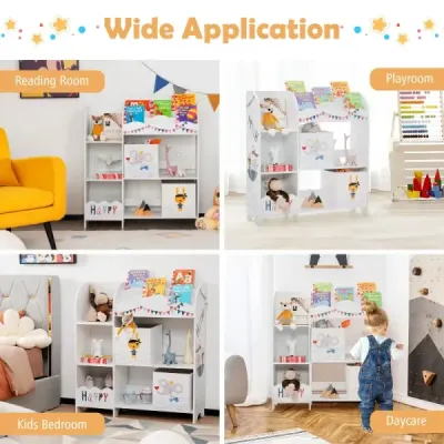 Dětská úložná skříň s 5 přihrádkami a 2 textilními zásuvkami pirát