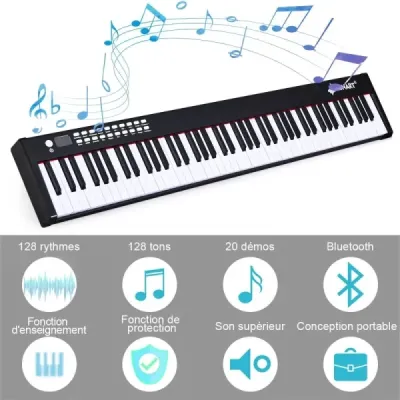 88-klávesová digitální klavírní klaviatura elektronická klavírní klaviatura pouzdro na přenášení