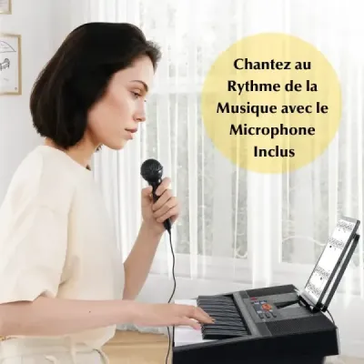 Klávesové piano pro začátečníky s 61 klávesami Digitální piano s 300 tóny