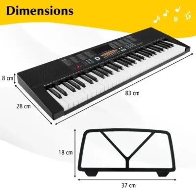 Klávesové piano pro začátečníky s 61 klávesami Digitální piano s 300 tóny