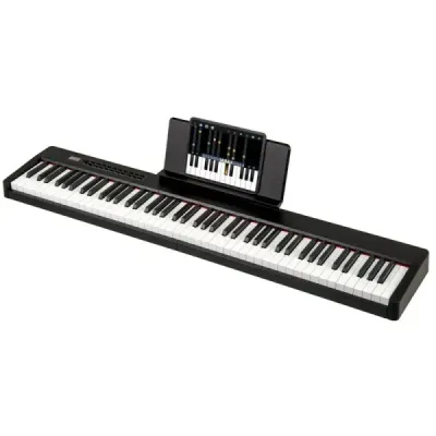 88 kláves digitální piano přenosné elektrické klávesy plné velikosti černé