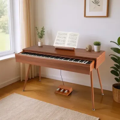 88klávesové piano s kladívkovou mechanikou a digitálním push-pull zásuvkou