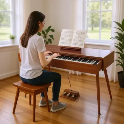88klávesové piano s kladívkovou mechanikou a digitálním push-pull zásuvkou