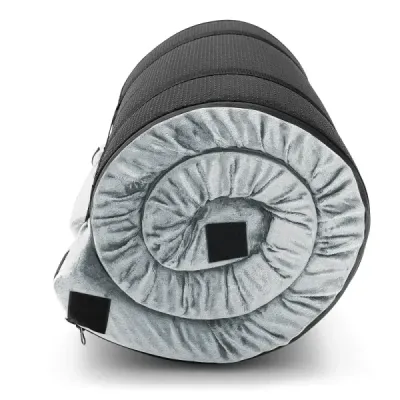 Karimatka Camping Memory Foam Camping Matrace Lehká karimatka s flanelovým potahem 183 x 62,5 x 6,5 cm šedá