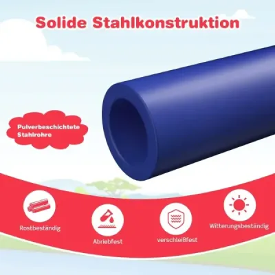 Lezecká kupole a skluzavka Lezecký rám ve tvaru kopule 241,5 x 183 x 91,5 cm Červená barva