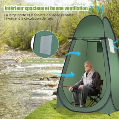 Plážový sprchový stan Přebalovací stan Toaletní stan Velký stan Kabina skládací kamufláž