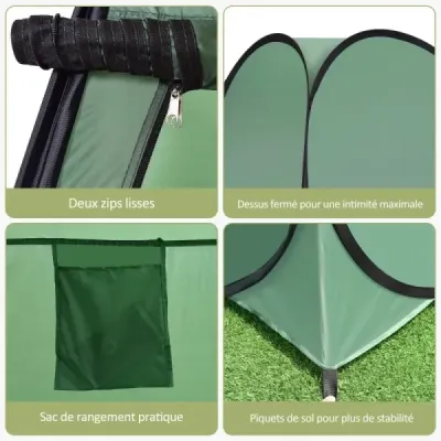 Plážový sprchový stan Přebalovací stan Toaletní stan Velký stan Kabina skládací kamufláž