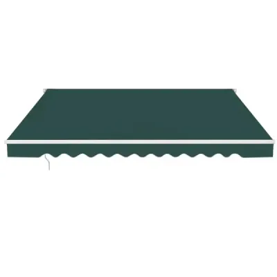 Markýza s klikou Balkonová markýza Ochrana proti slunci pro balkon 360 x 300 cm Zelená