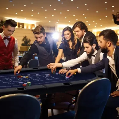 Skládací pokerový stůl pro 8 hráčů s držáky na nápoje a polstrovanými područkami, modrý