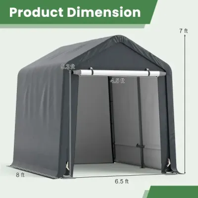 Přístřešek na vybavení Přístřešek na kola Přístřešek na vybavení Stanová garáž Garážový stan Skladovací stan 195 x 240 x 214 cm