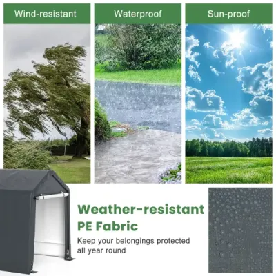 Přístřešek na vybavení Přístřešek na kola Přístřešek na vybavení Stanová garáž Garážový stan Skladovací stan 195 x 240 x 214 cm