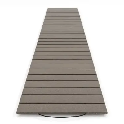 Rozkládací chodník z HDPE I 242 cm I Šířka 43 cm I Odolný proti povětrnostním vlivům I Rozkládací zahradní chodník pro svatební zahradu Šedá barva