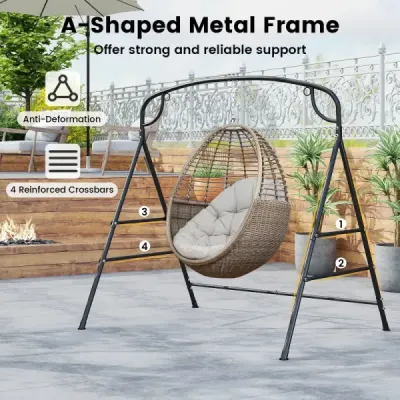 Rám houpačky se 2 možnostmi zavěšení Rám pro Nest Swing Black