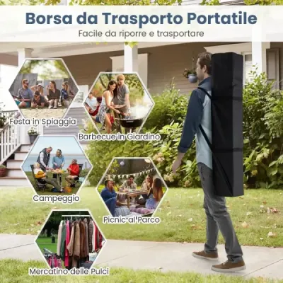Pavilon 3x3m skládací pavilon vodotěsný stabilní UV ochrana 50+ párty stan skládací stan bílý