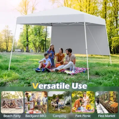 3 x 3 m pop up altán skládací altán zahradní stan vodotěsný a ochrana proti slunci zahradní altán party stan bílý
