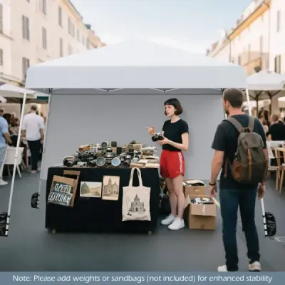 3 x 3 m pop up altán skládací altán zahradní stan vodotěsný a ochrana proti slunci zahradní altán party stan bílý