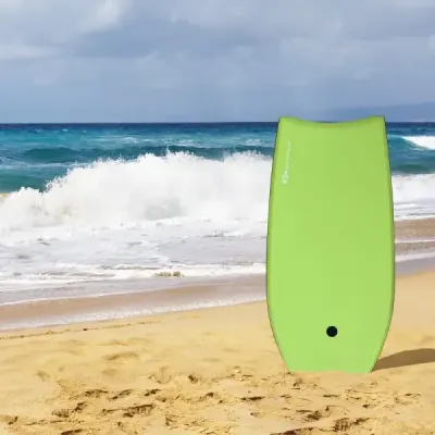 Bodyboard lehká plavecká deska s jádrem EPS a povrchem XPE na pláž pro děti a dospělé 94cm/106cm zelená