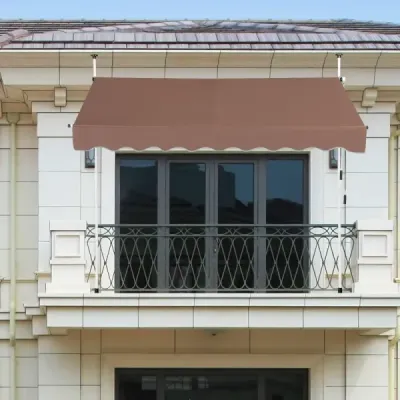 Tato zatahovací markýza je ideální pro použití před okny, na terase, balkonu nebo na zahradě. Markýza odolná vůči povětrnostním