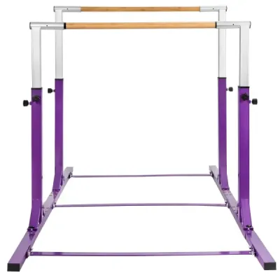 Gymnastická tyč s nastavitelnou šířkou 250 x 132 x 140 cm Fialová