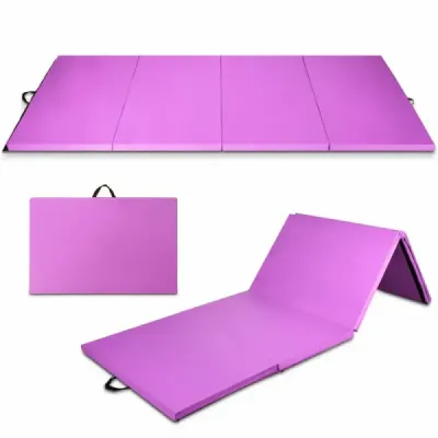 240 x 116 x 5 cm skládací gymnastická podložka sportovní podložka fitness podložka gymnastická podložka fialová