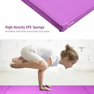 240 x 116 x 5 cm skládací gymnastická podložka sportovní podložka fitness podložka gymnastická podložka fialová