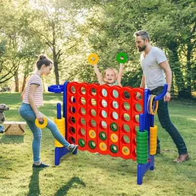 Velká sada zápalek 4 Jumbo Match 4 84 x 33 x 79 cm Červená + zelená