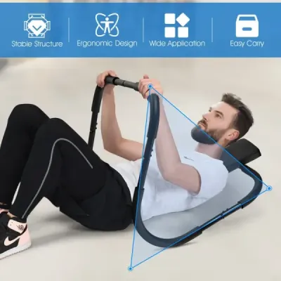 Ab Trainer s měkkou rukojetí posilovacího stroje Fitness stroj Black