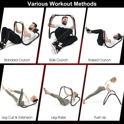Ab Trainer s měkkou rukojetí posilovacího stroje Fitness stroj Black