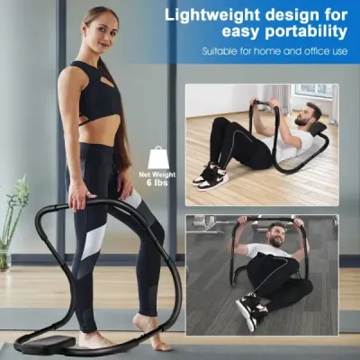 Ab Trainer s měkkou rukojetí posilovacího stroje Fitness stroj Black