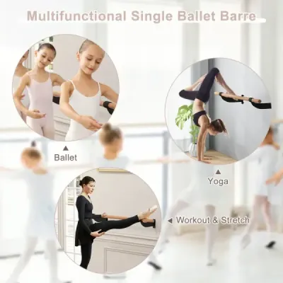 120 cm dlouhá taneční tyč Baletní tyč na zeď Baletní vybavení Fitness tyč s pevnou výškou