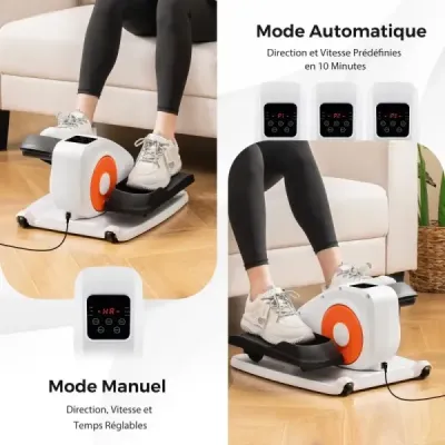 Eliptický trenažér pod stůl elektrický pedálový trenažér pro seniory tichý fitness stroj černý