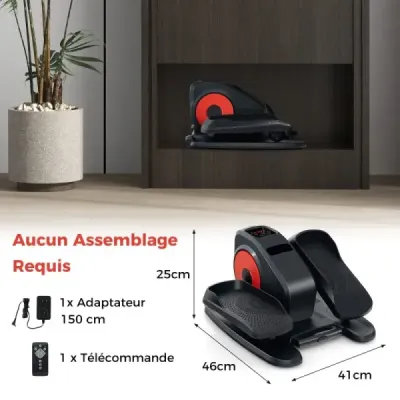 Ellipsentrainer Unter den Schreibtisch mit Anzeigemonitor & Fernbedienung Elektrischer Pedaltrainer