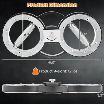 5,35 kg těžký spalovací stroj na ruce s nastavitelným odporem a 360° rotací