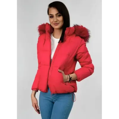 Dámská zimní bunda MODA694 červená