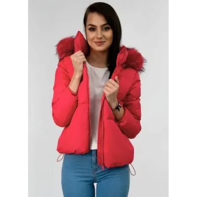 Dámská zimní bunda MODA694 červená