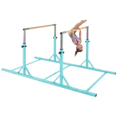 Gymnastika Hrazda do 100 kg Nosnost Výškově a šířkově nastavitelná hrazda Tyrkysová