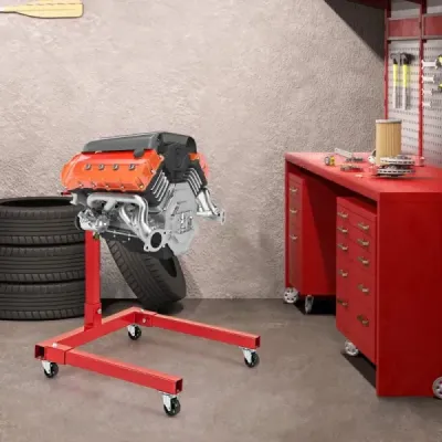 Stojan na motor 680 kg Zvedák motoru otočný o 360° se 4 nastavitelnými rameny Držák motoru pro garáže