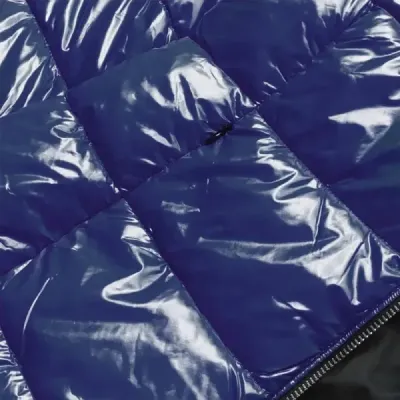 Dámská lesklá zimní prošívaná bunda MODA695 modrá