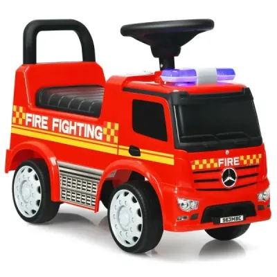 Dětské hasičské auto s licencí Mercedes Benz 62 x 29 x 43 cm červené