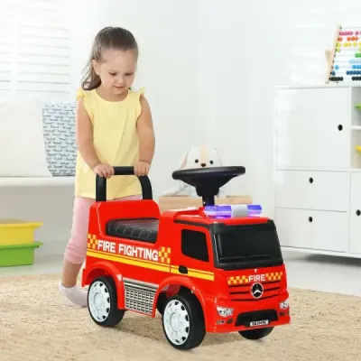 Dětské hasičské auto s licencí Mercedes Benz 62 x 29 x 43 cm červené