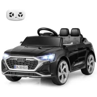 Licencované Audi SQ8 Kids Car 12V elektrické vozidlo s dálkovým ovládáním černé