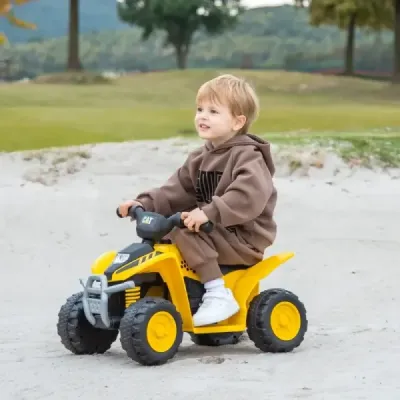 6V elektrická čtyřkolka pro děti Mini elektrická čtyřkolka s LED světlomety Elektrické auto ATV pro děti ve věku 18-36 měsíců