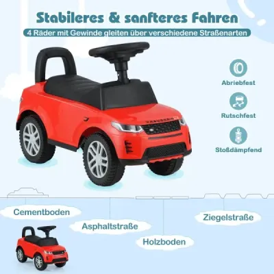Posuvné auto s úložným prostorem Posuvné vozidlo Posuvné auto Dětské auto Posuvné auto Autíčko na hraní Červené